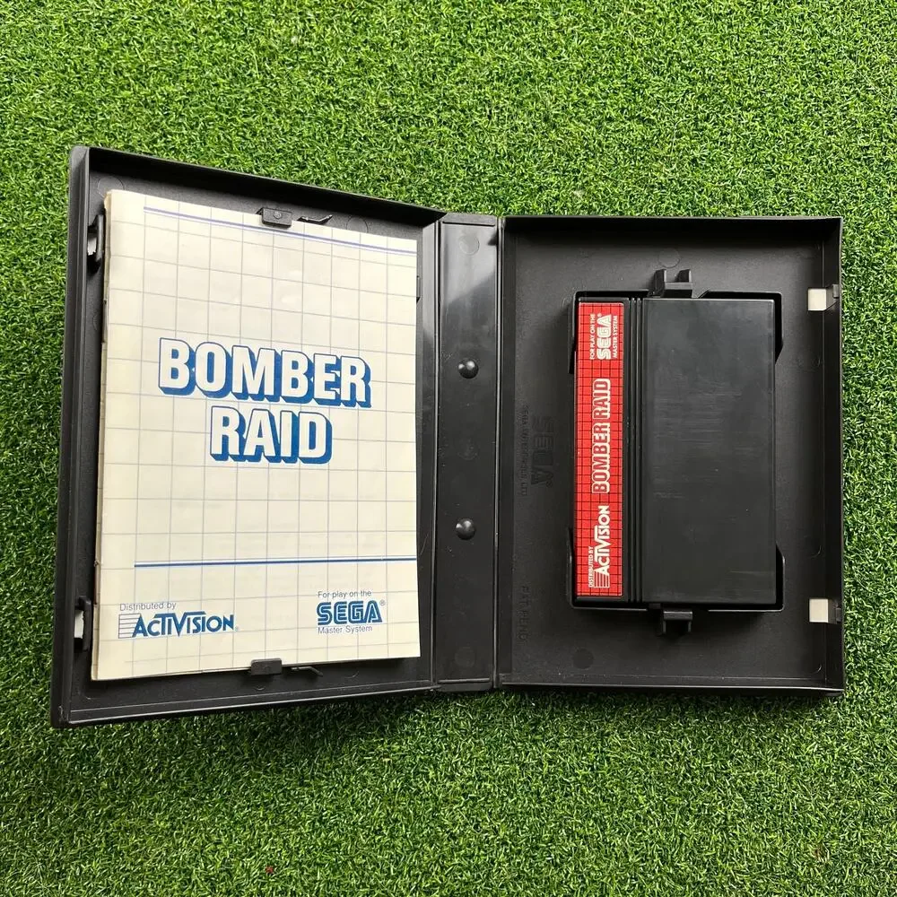 Bomber Raid Sega Master System Game 1988 w/ Manual Tested
